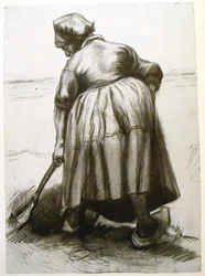 Digging Peasant Seen from the Rear
